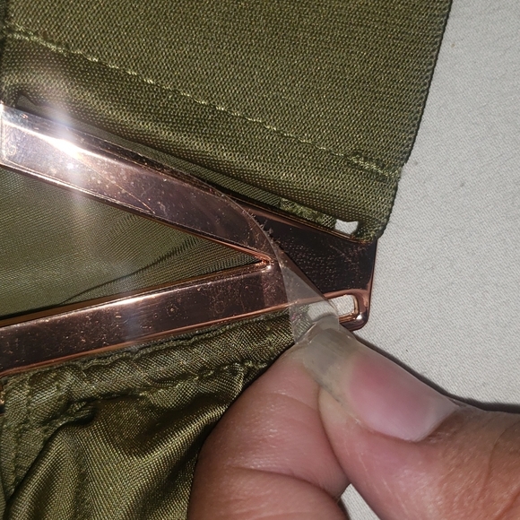 Victoria's Secret Very Sexy Brazilian Slip Gold V Hardware M *New - Picture 7 of 7